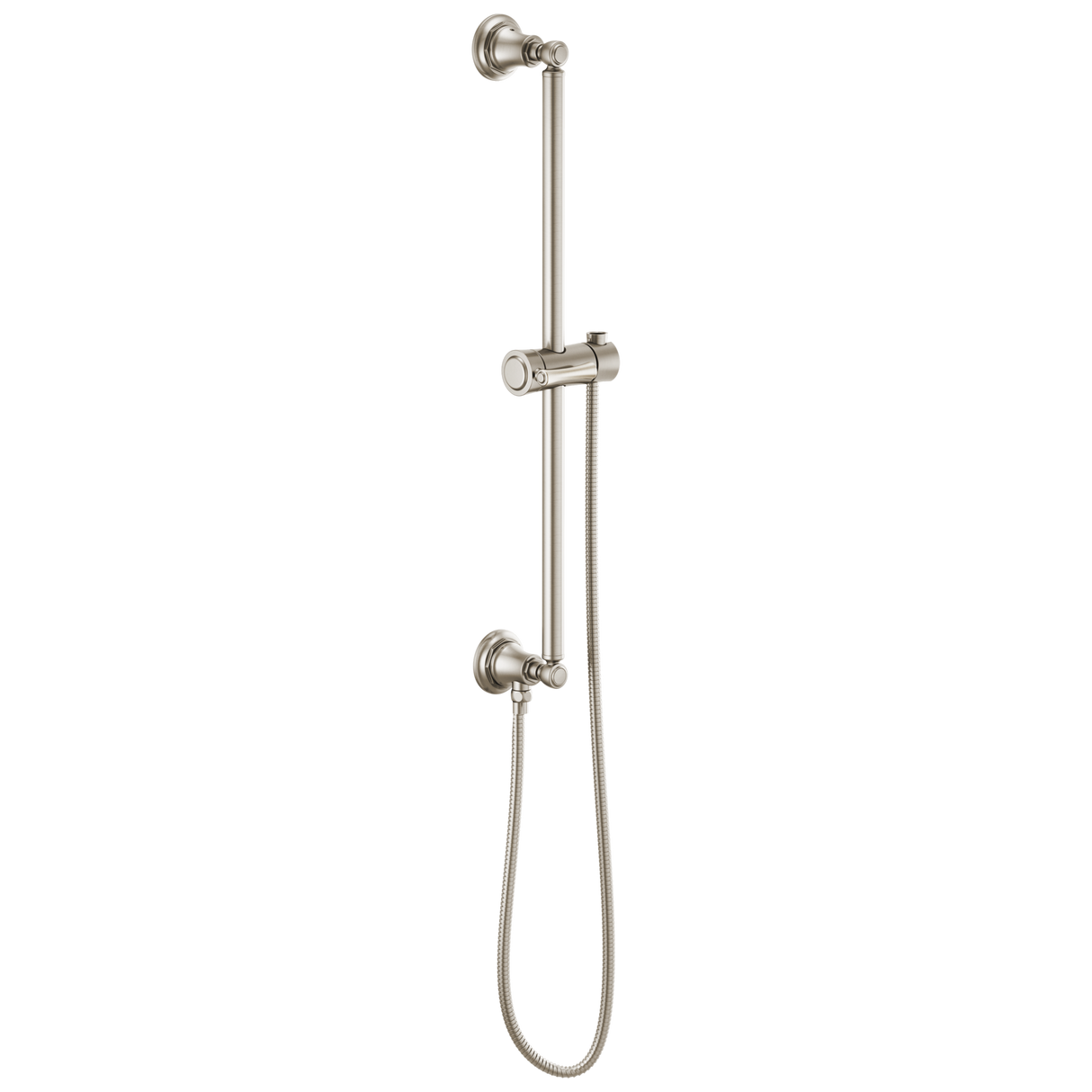 Essential Shower Series Classic Round Slide Bar With Hose