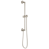 Essential Shower Series Classic Round Slide Bar With Hose