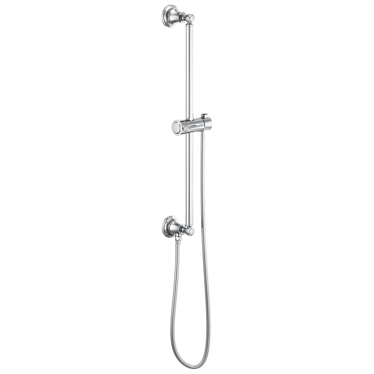 Essential Shower Series Classic Round Slide Bar With Hose