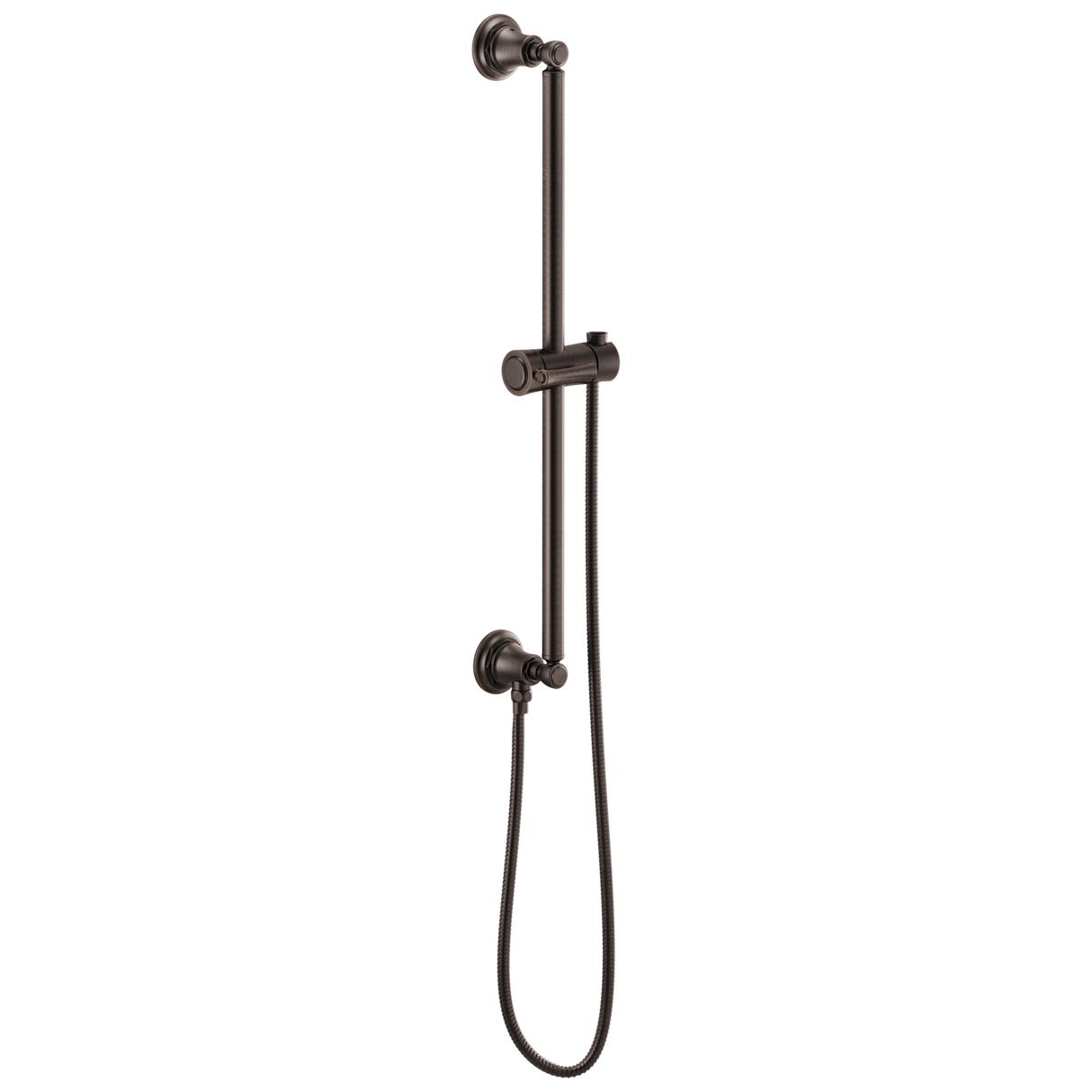 Essential Shower Series Classic Round Slide Bar With Hose