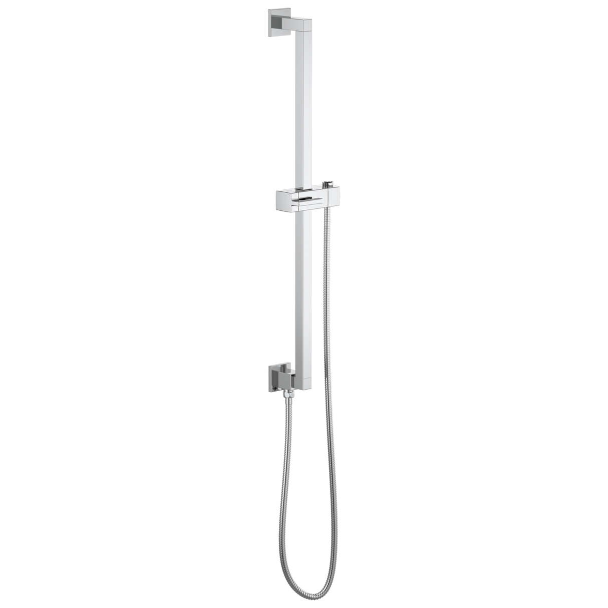 Essential Shower Series Linear Square Slide Bar With Hose