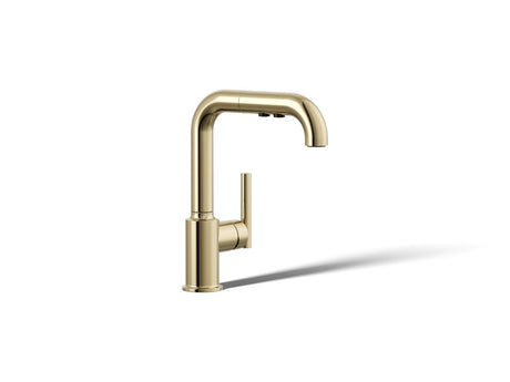Purist® Pull-out kitchen sink faucet with three-function sprayhead