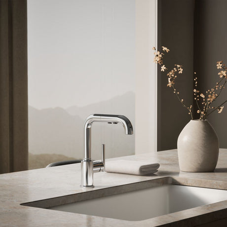 Purist® Pull-out kitchen sink faucet with three-function sprayhead