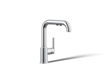 Purist® Pull-out kitchen sink faucet with three-function sprayhead