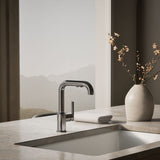 Purist® Pull-out kitchen sink faucet with three-function sprayhead