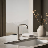 Purist® Pull-out kitchen sink faucet with three-function sprayhead