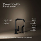 Purist® Single-handle kitchen sink faucet with side sprayer