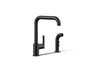 Purist® Single-handle kitchen sink faucet with side sprayer