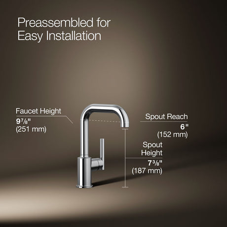 Purist® Single-handle bar sink faucet
