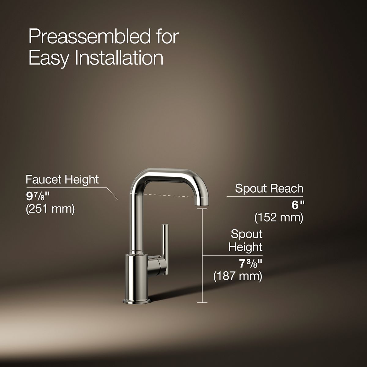 Purist® Single-handle bar sink faucet
