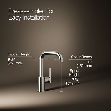 Purist® Single-handle bar sink faucet