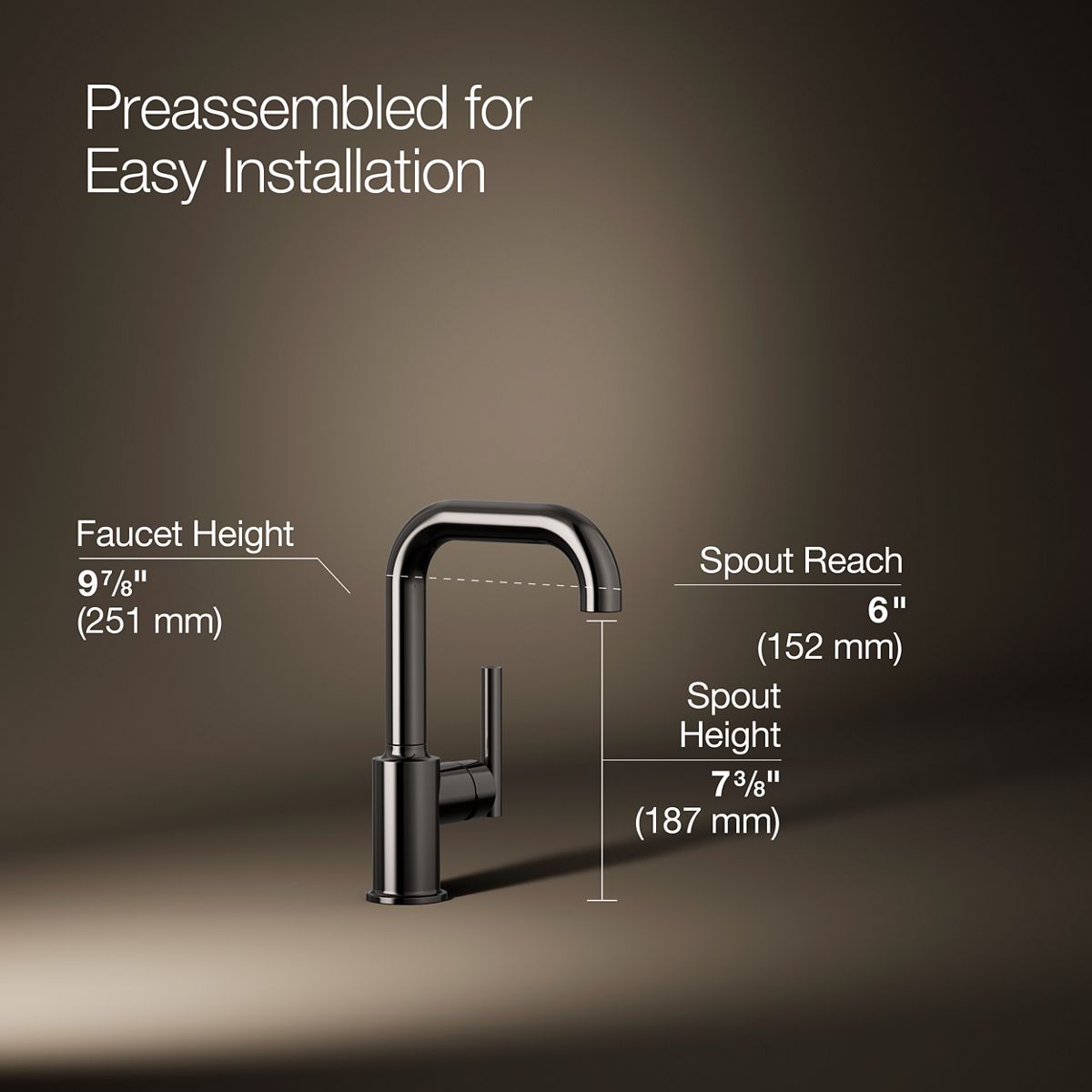 Purist® Single-handle bar sink faucet