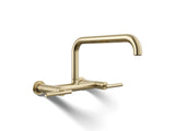 Purist® Two-hole wall-mount bridge kitchen sink faucet