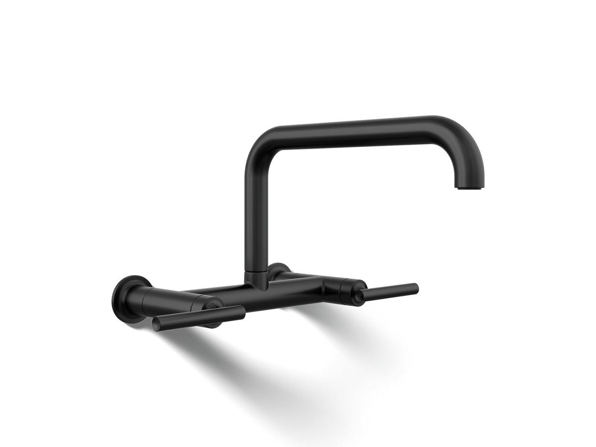 Purist® Two-hole wall-mount bridge kitchen sink faucet