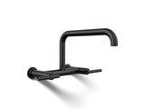 Purist® Two-hole wall-mount bridge kitchen sink faucet