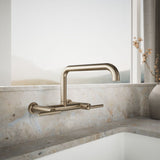 Purist® Two-hole wall-mount bridge kitchen sink faucet