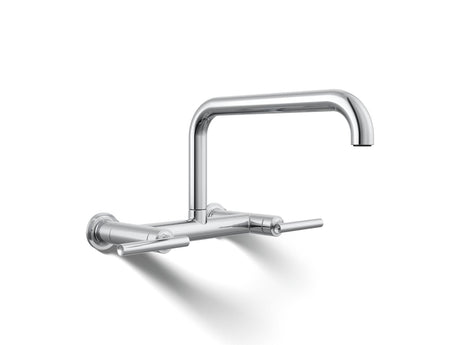 Purist® Two-hole wall-mount bridge kitchen sink faucet