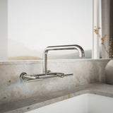 Purist® Two-hole wall-mount bridge kitchen sink faucet