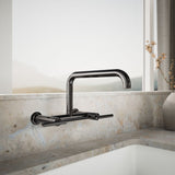 Purist® Two-hole wall-mount bridge kitchen sink faucet