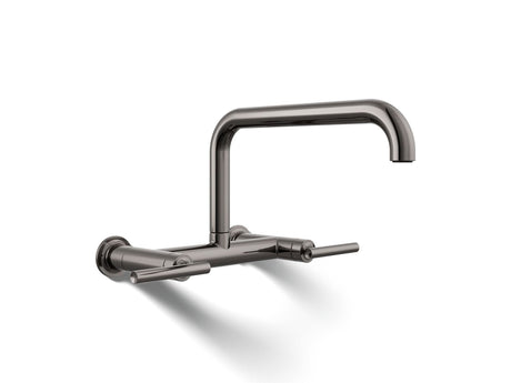 Purist® Two-hole wall-mount bridge kitchen sink faucet