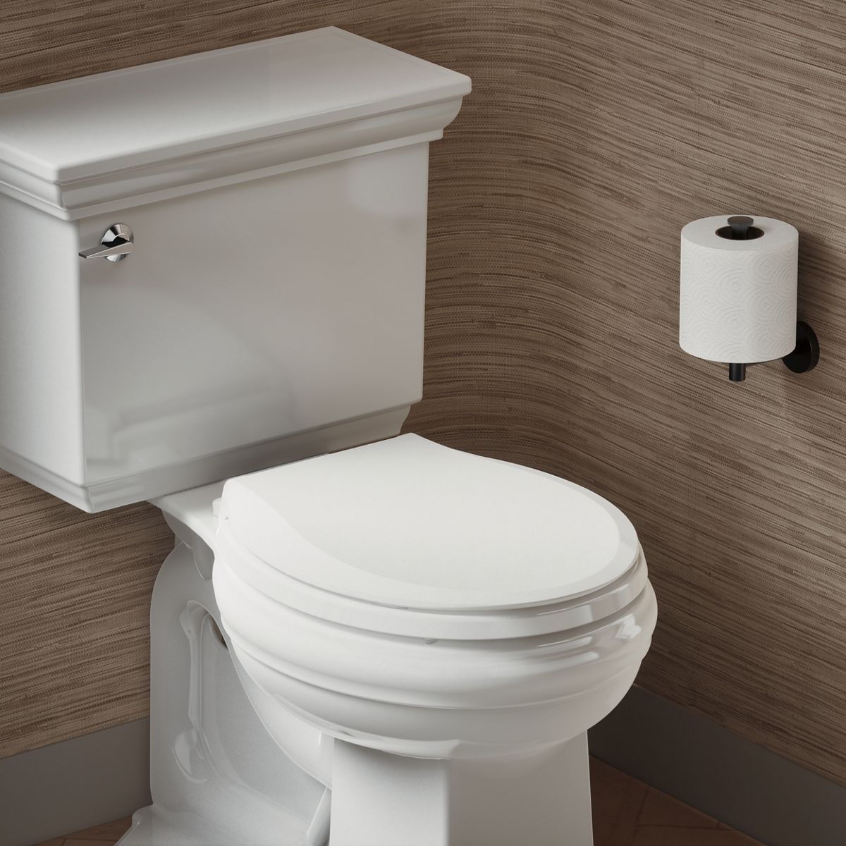 Cachet® Nightlight ReadyLatch® Quiet-Close™ round-front toilet seat
