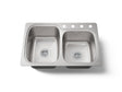 Verse™ 33" top-/undermount double-bowl kitchen sink