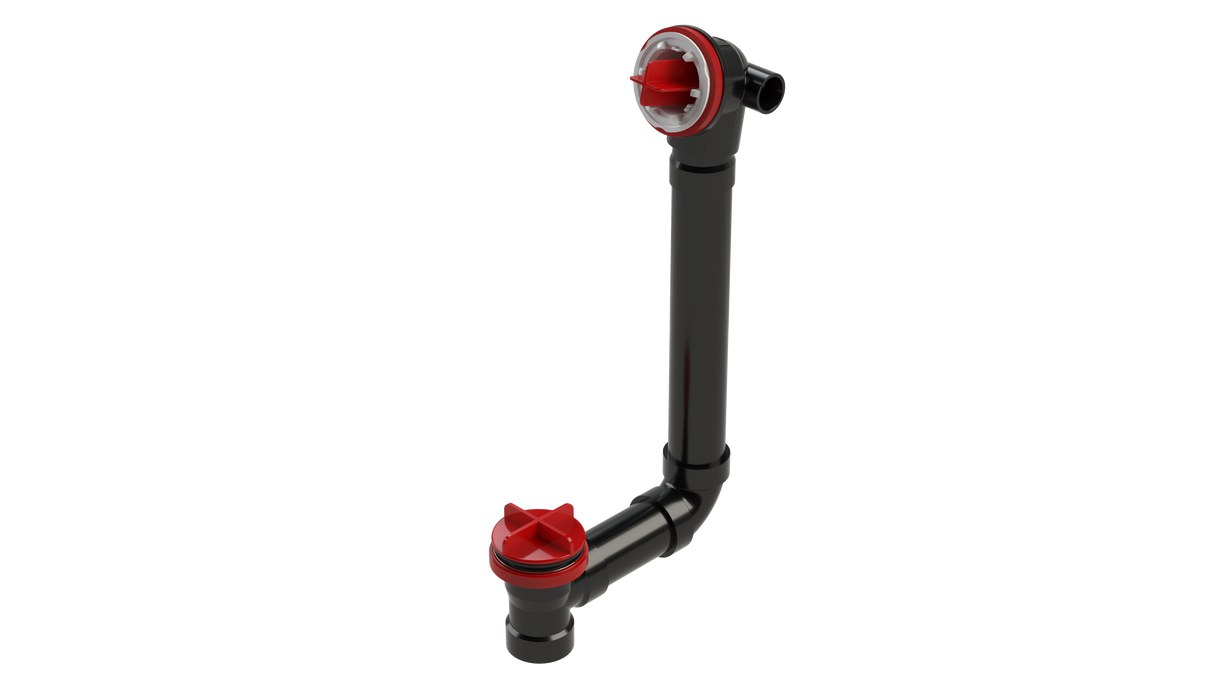 ABS Direct Waste & Overflow Testable Rough-In with Condensate Hub (75DTDRI-16)