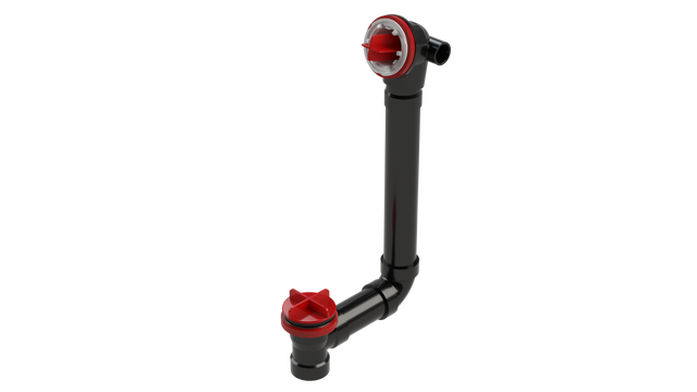 ABS Direct Waste & Overflow Testable Rough-In with Condensate Hub (75DTDRI-16)