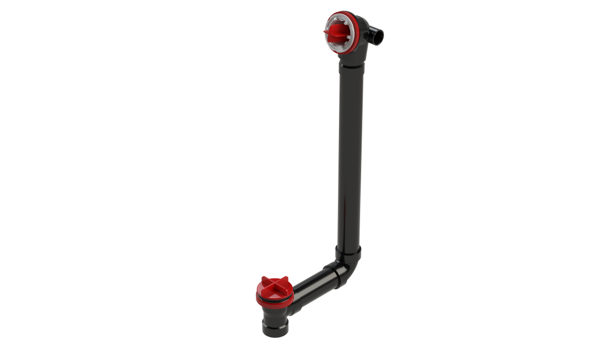 ABS Direct Waste & Overflow Testable Rough-In Extended with Condensate Hub (75DTDRI-20)