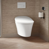 Veil® Wall-hung compact elongated smart toilet bowl, dual-flush