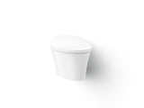 Veil® Wall-hung compact elongated smart toilet bowl, dual-flush