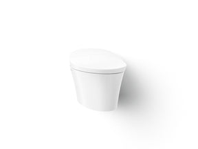 Veil® Wall-hung compact elongated smart toilet bowl, dual-flush