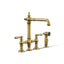 Artifacts® Three-hole bridge kitchen sink faucet with side sprayer