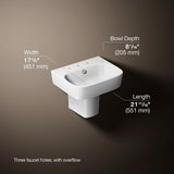 ModernLife® 21-3/4" rectangular wall-mount bathroom sink