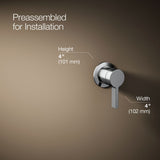 Components® Wall-mount bathroom sink faucet handle