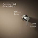 Components® Wall-mount bathroom sink faucet handle