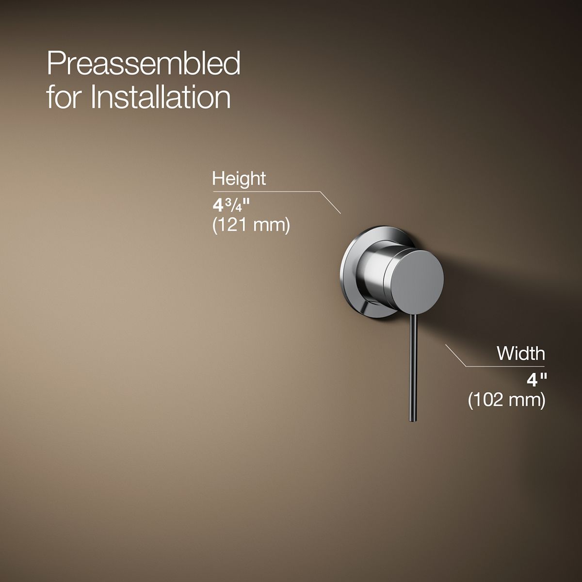 Components® Wall-mount bathroom sink faucet handle