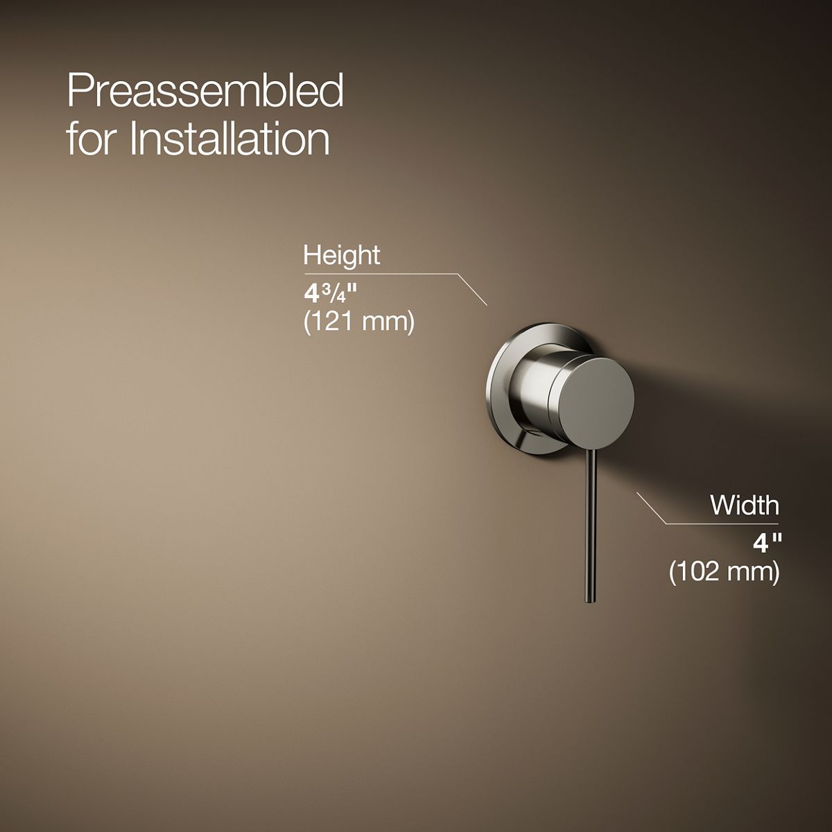 Components® Wall-mount bathroom sink faucet handle