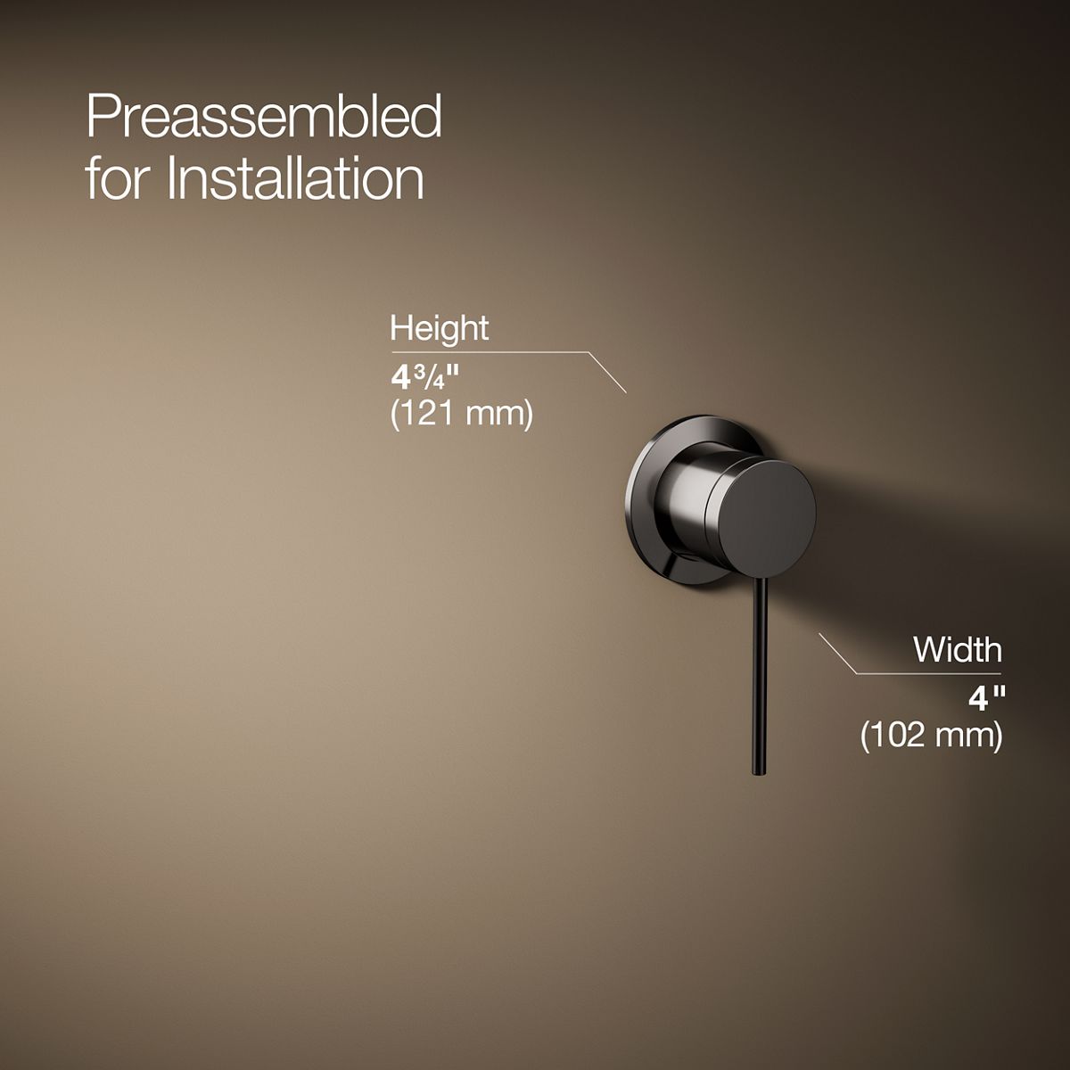 Components® Wall-mount bathroom sink faucet handle