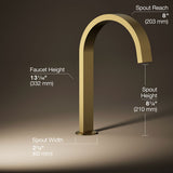 Components® Deck-mount bath spout with Ribbon design