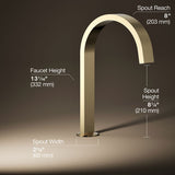 Components® Deck-mount bath spout with Ribbon design