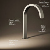 Components® Deck-mount bath spout with Ribbon design