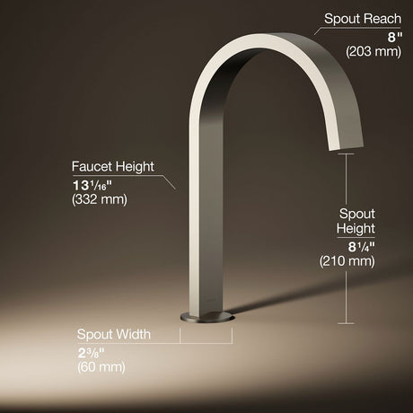 Components® Deck-mount bath spout with Ribbon design
