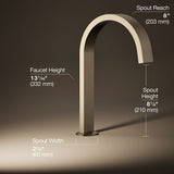 Components® Deck-mount bath spout with Ribbon design