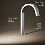 Components® Deck-mount bath spout with Ribbon design