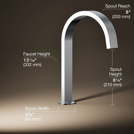Components® Deck-mount bath spout with Ribbon design