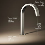 Components® Deck-mount bath spout with Ribbon design