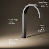 Components® Deck-mount bath spout with Ribbon design