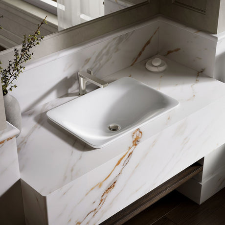 Carillon® 21-1/4" rectangular drop-in bathroom sink, no overflow