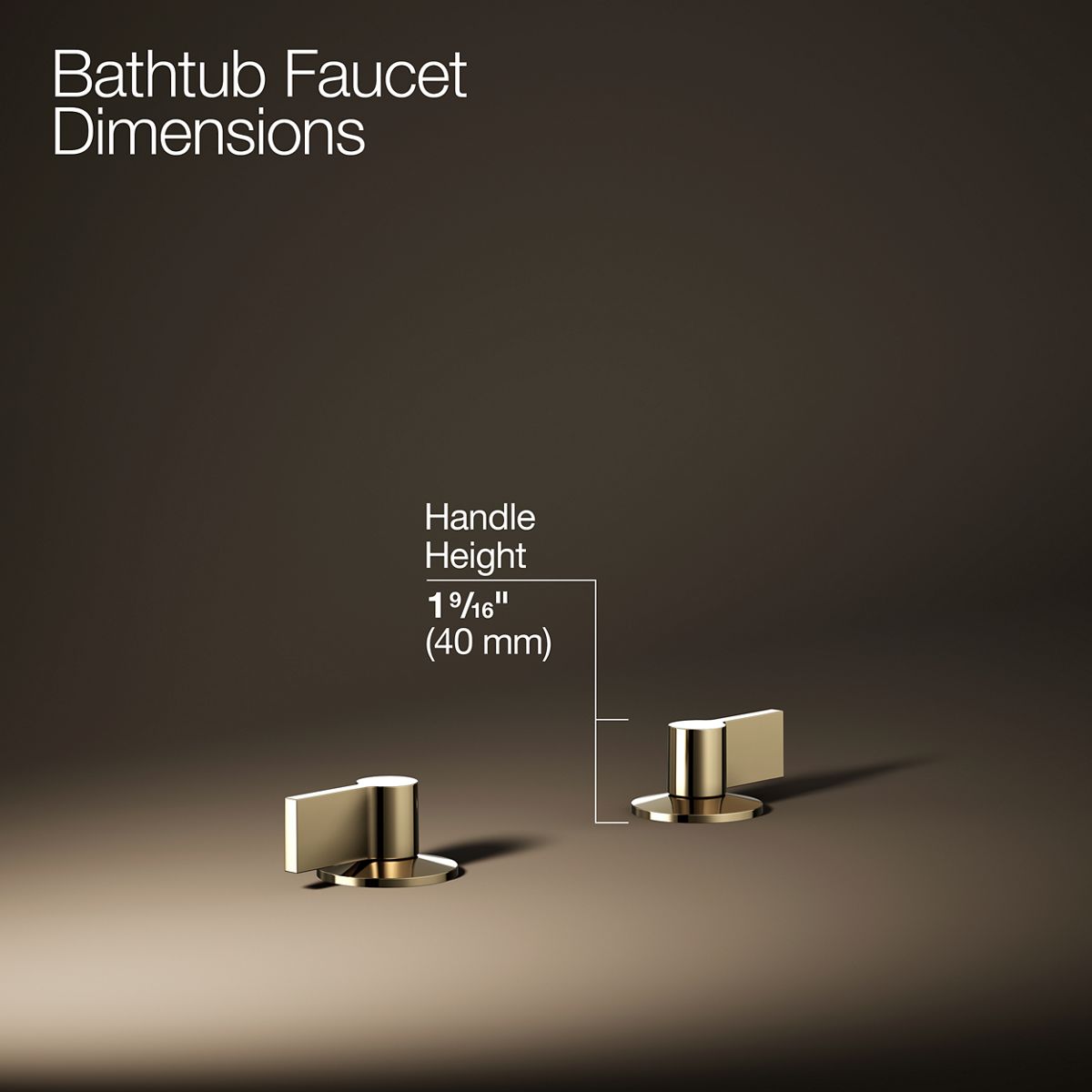 Components® Deck-mount bath faucet handles with Lever design